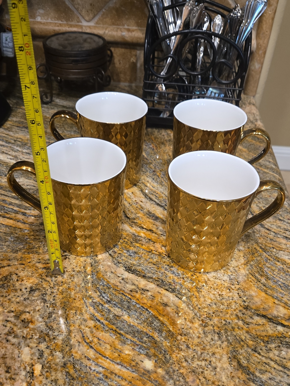 Gold Cups Set Of 4